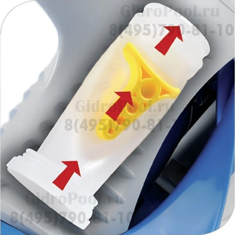 Полуавтоматический вакуумный донный очиститель T3, шланг 10 секций по 1м, до 45м²