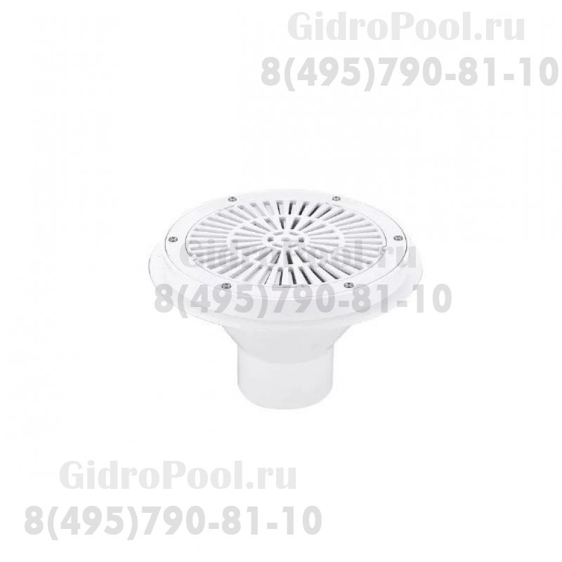 Водозабор Д.295мм, d90(клей) с накладкой из ABS-пластика, под бетон