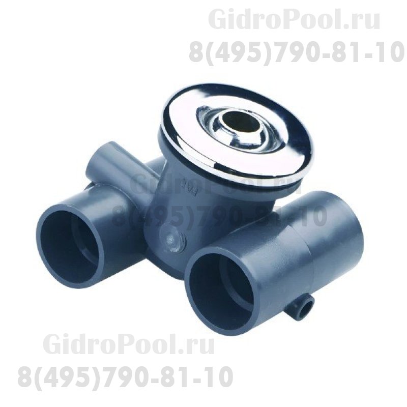 Форсунка гидромасажная нерегулируемая из хром. бронзы с адаптором и закладной из ABS-пластика