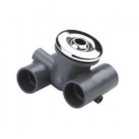 Форсунка гидромасажная нерегулируемая из хром. бронзы с адаптором и закладной из ABS-пластика