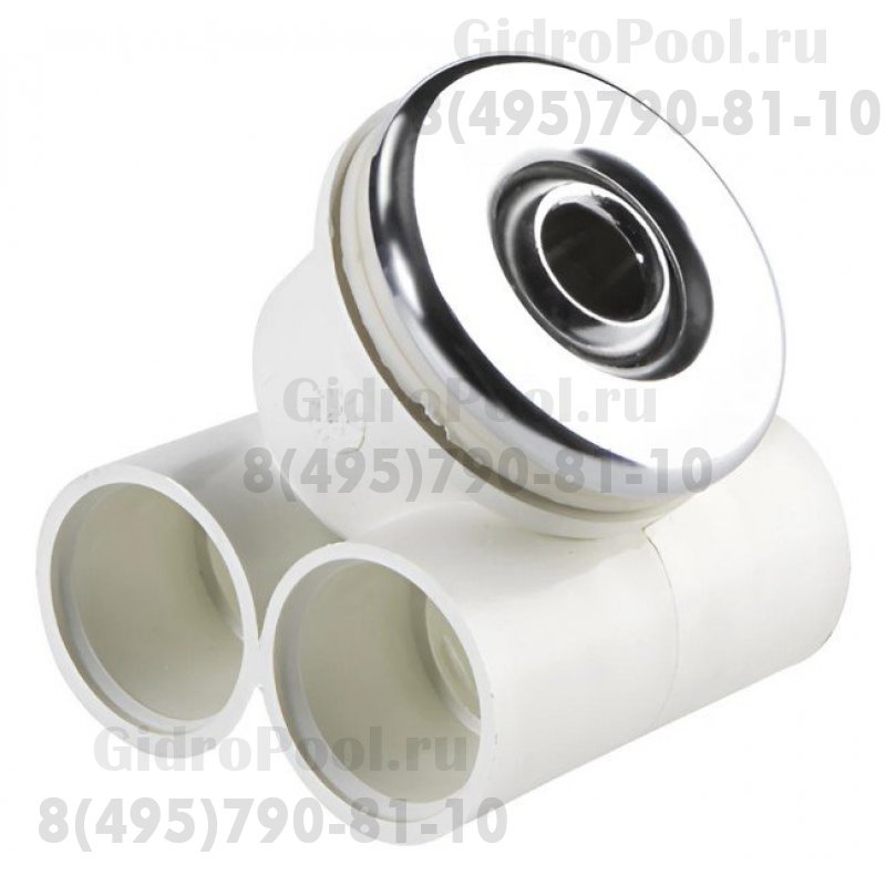 Форсунка гидромасажная нерегулируемая из хром. бронзы с закладной из ABS-пластика