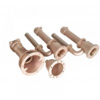 Комплект закладных Standart стеновой RG-бронза (закладная форсунки 2шт), 240мм, бетон