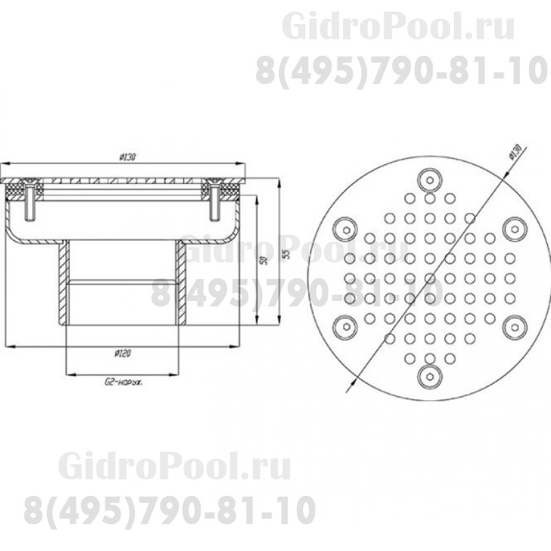 Плато аэромассажное д.120 (плёнка) G2