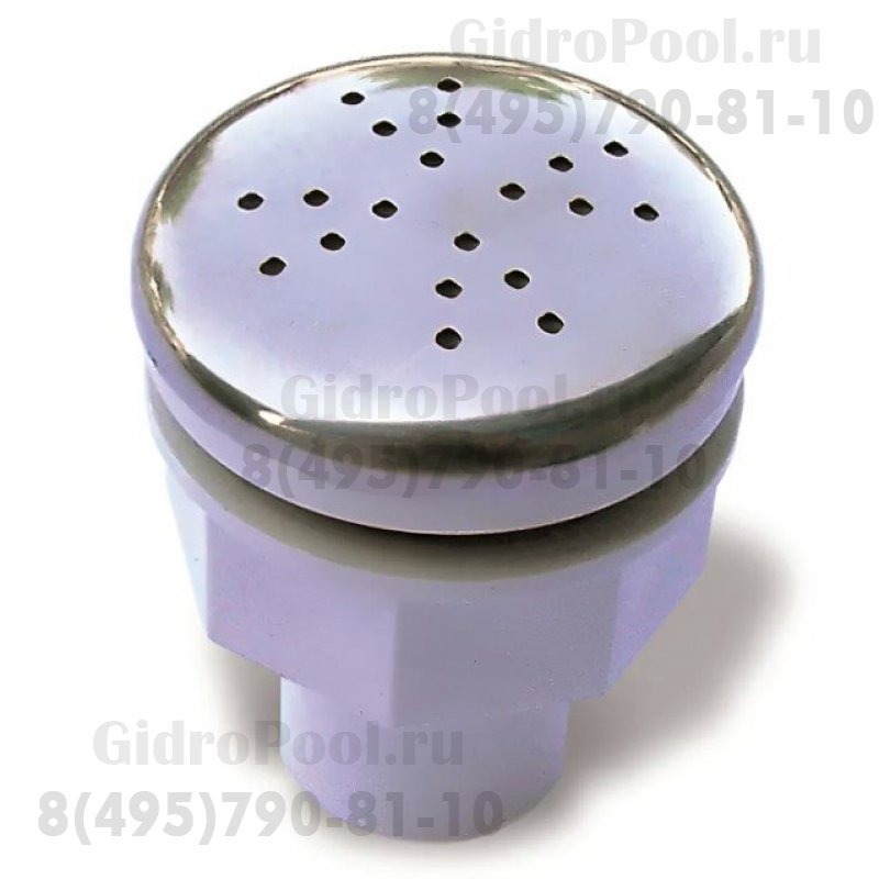 Форсунка барботажная Astralpool Ø38 ABS-пластик с накладкой из нерж. стали вклейка , универс.