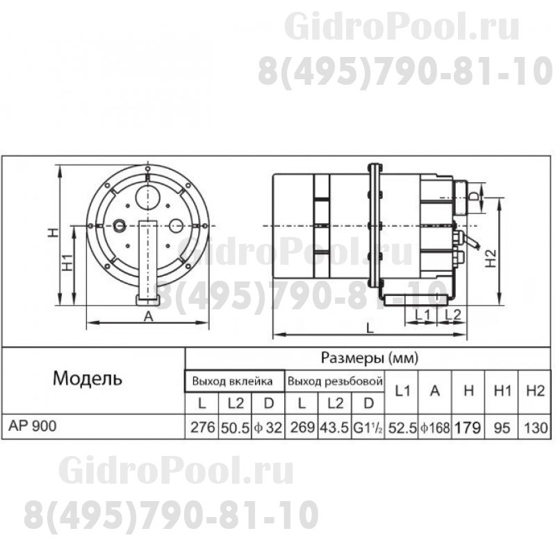 Компрессор AP900_900Вт/220В Pool King
