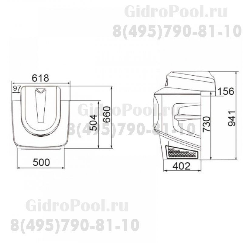 Противоток MPU навесной, поток 0-719 м³/ч, 99 ступеней регулирования, 2,0/1,2 кВт, 220 В / 36Вх3ф