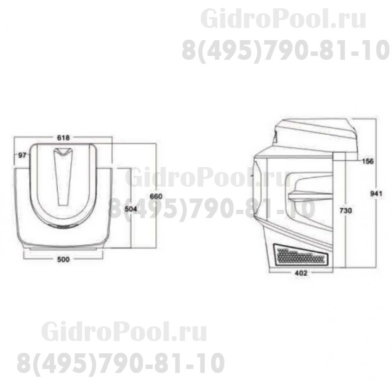 Противоток MPU навесной, поток 0-719 м³/ч, 99 ступеней регулирования, 2,0/1,2 кВт, 220 В / 36Вх3ф