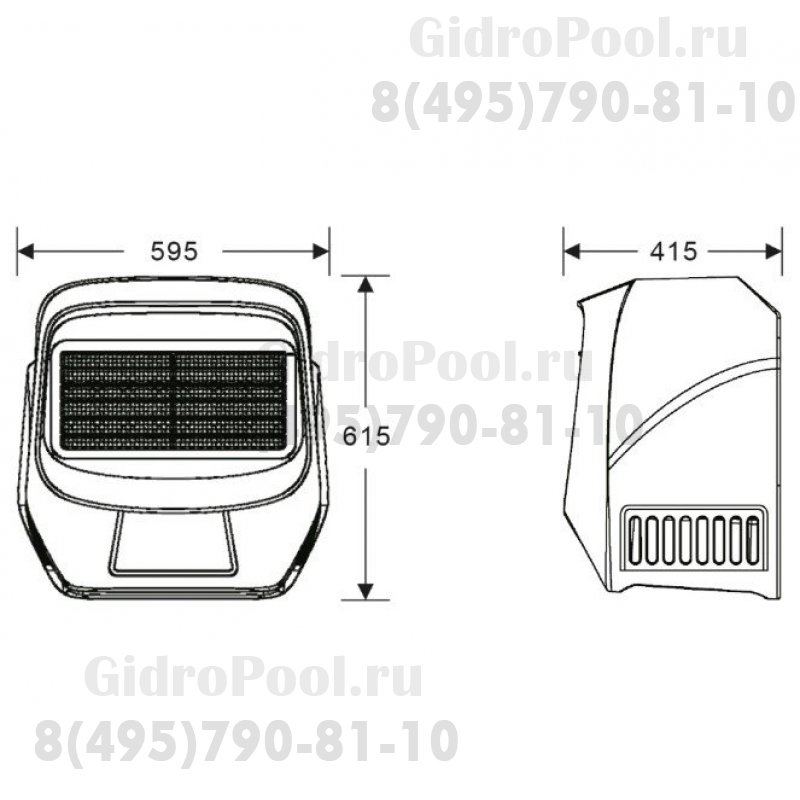 Противоток MPU-8 навесной, 0-510 м³/ч, 99 ступеней регулирования, 1,6 кВт, 8 А, 220 В