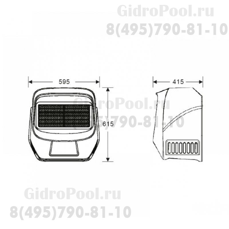 Противоток MPU-8 навесной, 0-510 м³/ч, 99 ступеней регулирования, 1,6 кВт, 8 А, 220 В