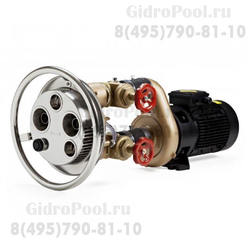 Противоток 71 м³/ч JetSwim 2000 Pahlen, 380В, 4.0кВт, пневмопуск, композит, КОМПЛЕКТ