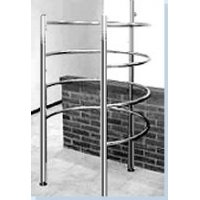 ЦИРКУЛЯРНЫЙ ДУШ классический, 7 верт стоек, диам. 1000 мм AISI 316