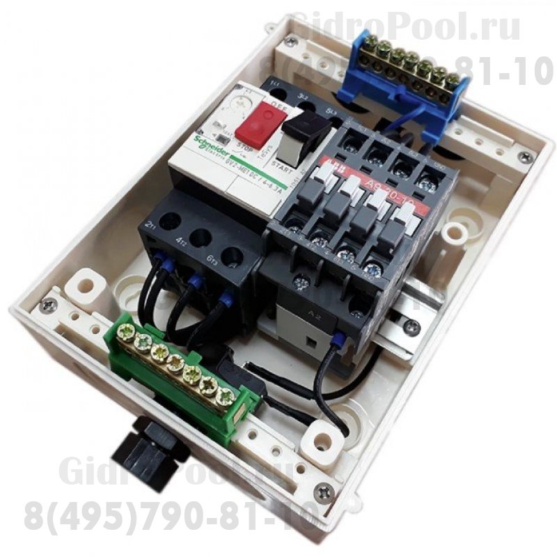 Пульт управления аттракционом 380В, 2,2 кВт, авт.4-6,3А, с пневмовыключателем