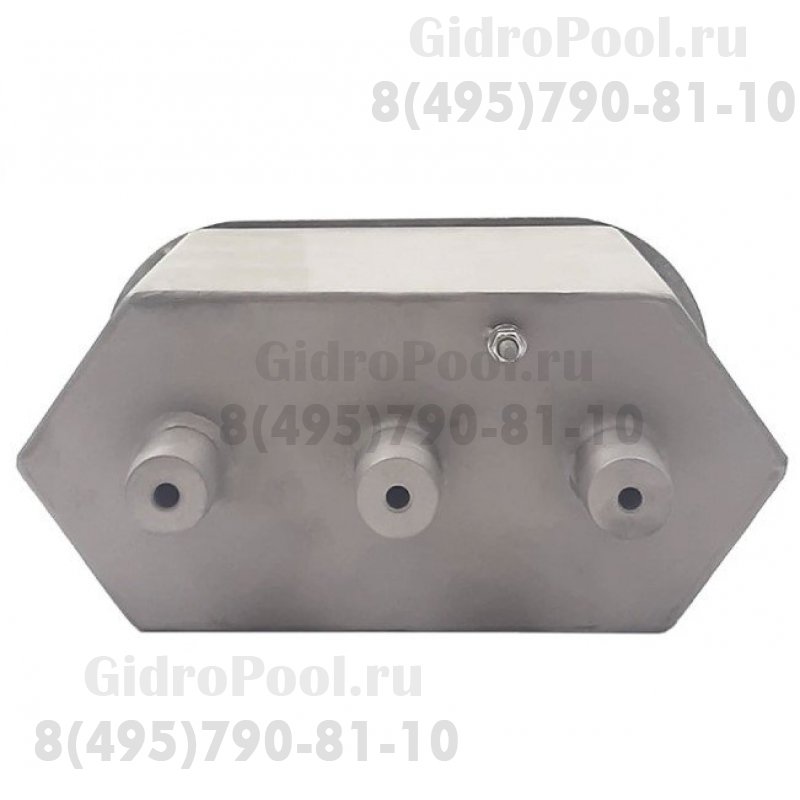 Адаптер для трех сенсорных пьезокнопок нерж. сталь AISI-304/АД.02.3