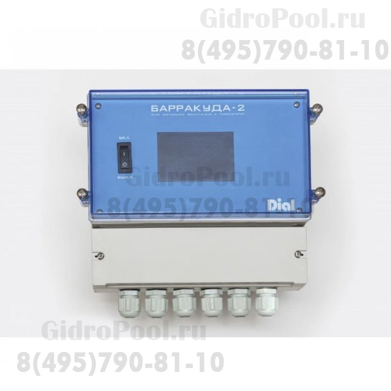 Панель управления фильтрацией и нагревом(Блок БАРРАКУДА-2+Датчик темп.ДТ-2),дисплей3,5