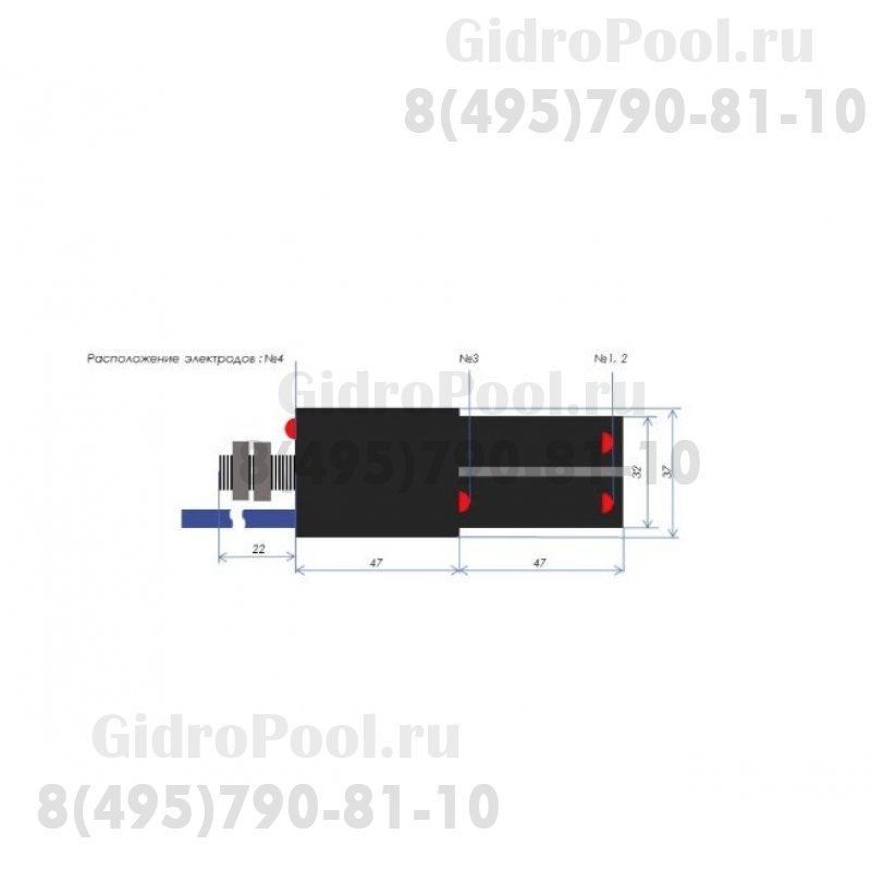 Датчик скиммерный трехуровневый ДС-3 без крепления