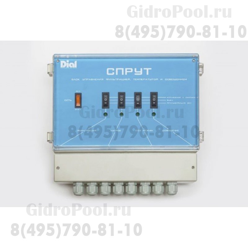Панель управления многофункциональная Спрут,(блок упр, сенс.дисплей накладной,датчик темпр+климата) 220В