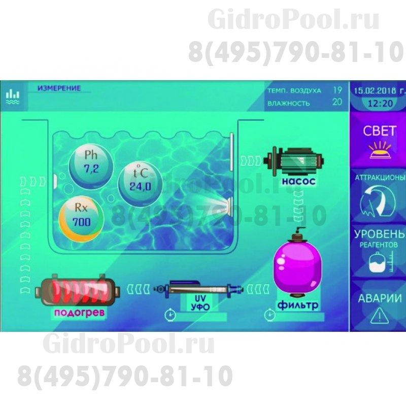 Выносной сенсорный монитор 7,2