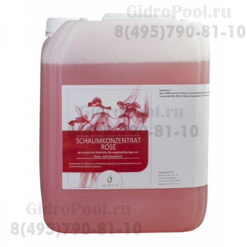 Ароматическая пена для тела Lacoform Роза, 10 л