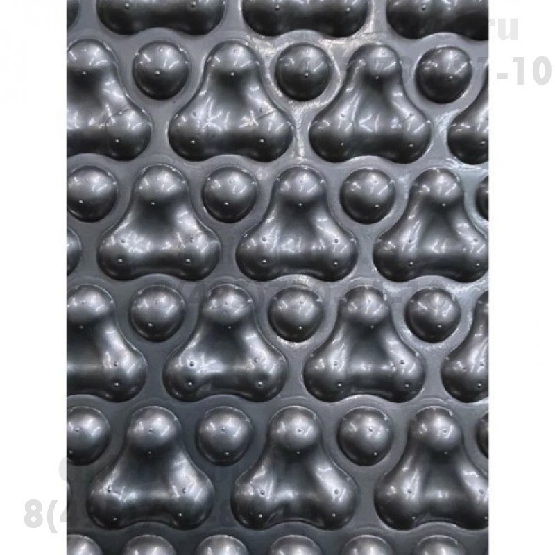 Покрывало плавающее бесшовное 500мкр, ширина 4 м. цвет серебристый/синий