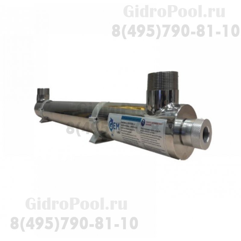 Ультрафиолетовая установка GLK12, 1х40 Вт, 6 м³/час, подкл. 1½