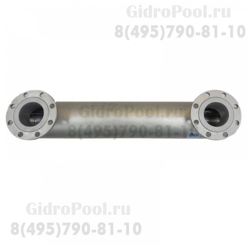 Ультрафиолетовая установка GLS, 5х155 Вт, 100 м³/час, AISI304, 220В /GLS-5-155-DN150