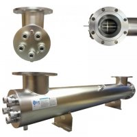 Ультрафиолетовая установка GLSQ, 4х320 Вт, 160 м³/час, DN150, AISI304, 220В, мех.оч., сенсор УФ