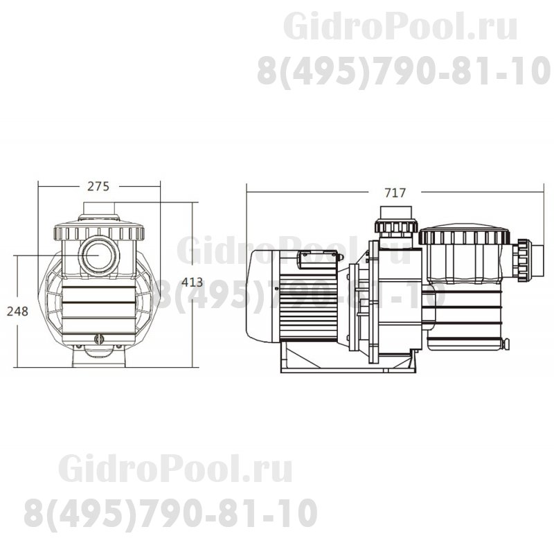 Насос 1,1кВт 220В Emaux SB15 (Opus) 88021307