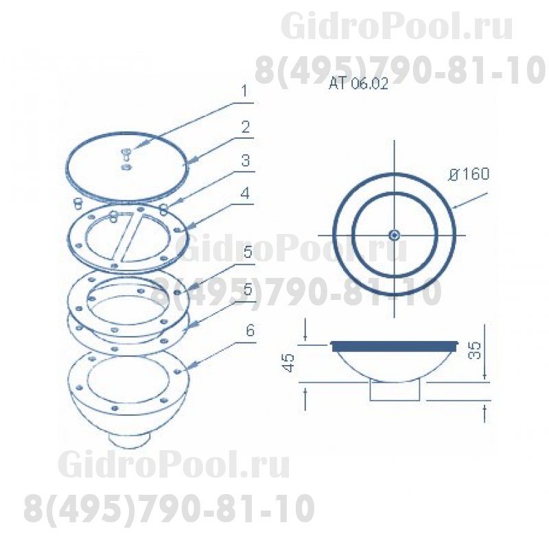 ВОДОЗАБОР АНТИВИХРЕВОЙ (D=165мм)
