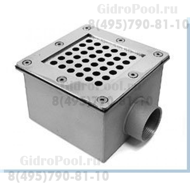 ДОННЫЙ СЛИВ КВАДРАТНЫЙ / 150х150 мм