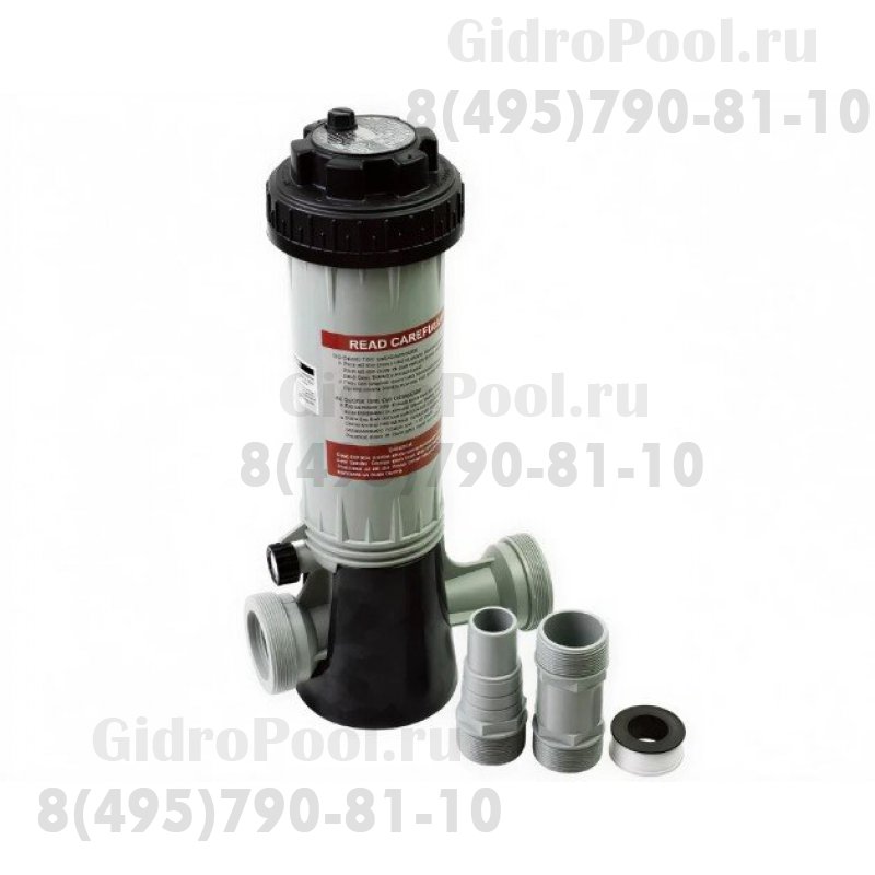 Полуавтоматический дозатор хлора, inline,1½