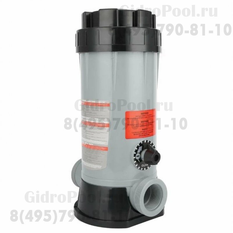 Полуавтоматический дозатор хлора, inline,1½