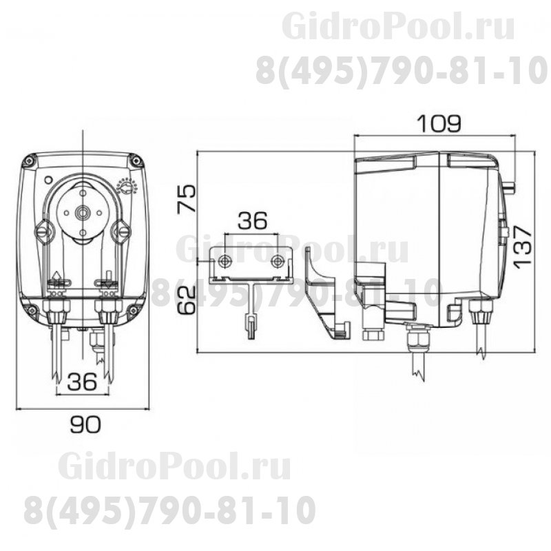 Насос дозир. перистальтический B3-V PER 4-3 230V SANT