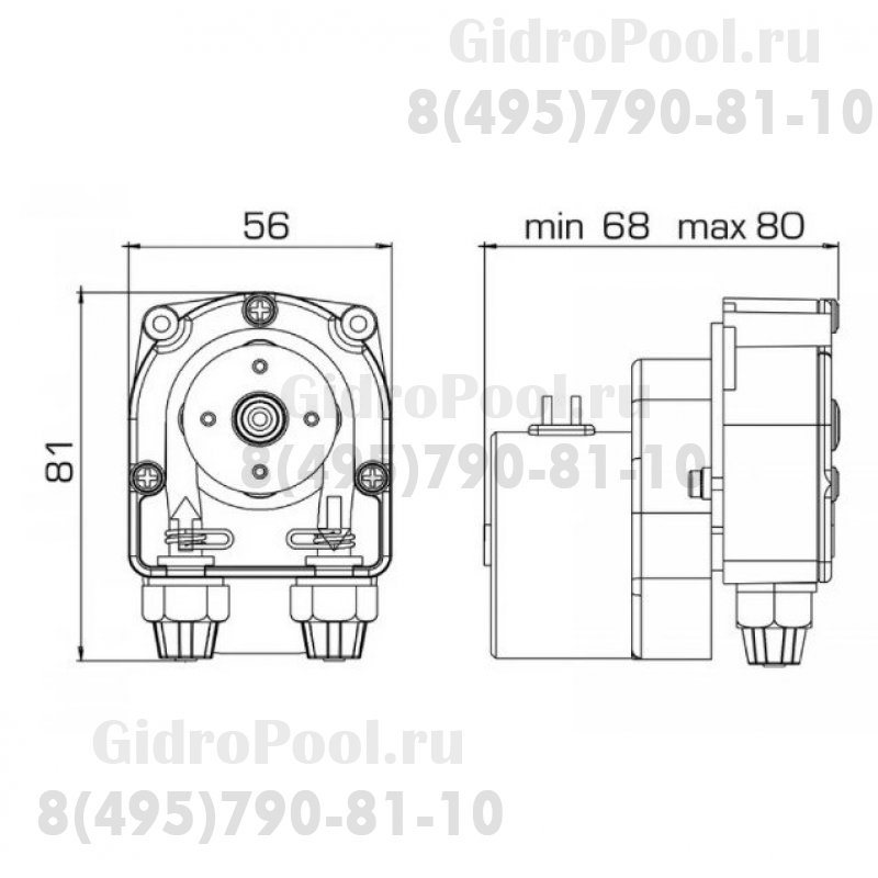 Насос дозир. перистальтический F PER 6.0-1 12VDC SANT