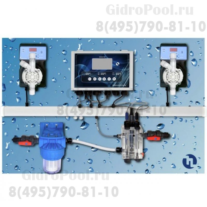 Авт.станция дозир и контр. POOL TOP GUARD-M PH/RX/CL/T (SCL), 0-2 ppm