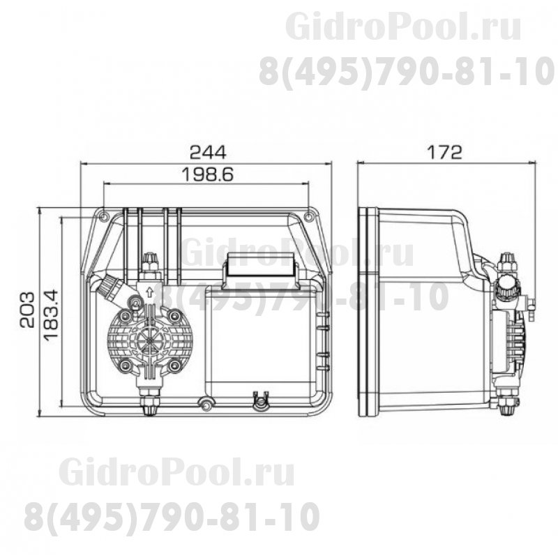 Насос дозир. мембранный BT-MF 20-5 230V