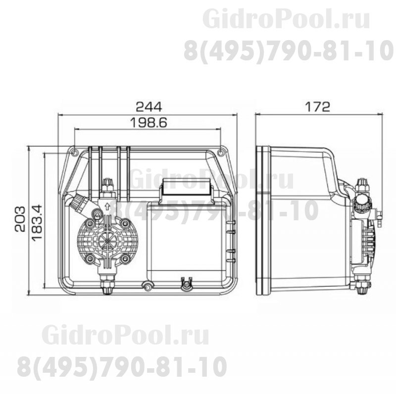Насос дозир. мембранный BT-MA/M 20-5 230V