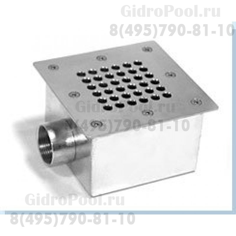 ДОННЫЙ СЛИВ КВАДРАТНЫЙ 165х165 мм