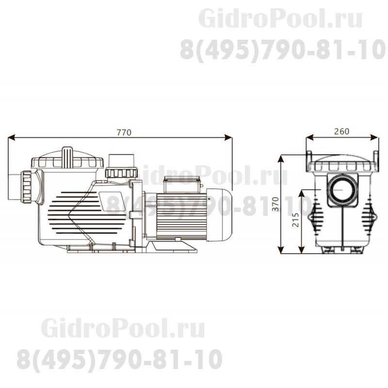 Насос 2,2кВт 380В Emaux EPH300 88020809