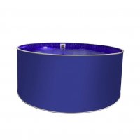 Бассейн круглый Лагуна ( 2,00 х 1,25)(ультрамарин синий RAL5002)каркас,скиммер,чашка 0,6мм