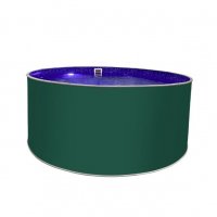 Бассейн круглый Лагуна ( 2,00 х 1,25)(мятно-зелёный RAL6029)каркас,скиммер,чашка 0,4мм