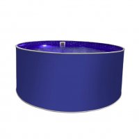 Бассейн круглый Лагуна ( 3,00 х 1,25)(ультрамарин синий RAL5002)каркас,скиммер,чашка 0,4мм