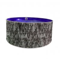 Бассейн круглый Лагуна ( 4,50 х 1,25)(природный камень)каркас,скиммер,чашка 0,6мм