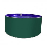 Бассейн круглый Лагуна ( 4,50 х 1,25)(мятно-зелёный RAL6029)каркас,скиммер,чашка 0,6мм