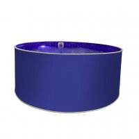 Бассейн круглый Лагуна ( 5,50 х 1,25)(ультрамарин синий RAL5002)каркас,скиммер,чашка 0,6мм