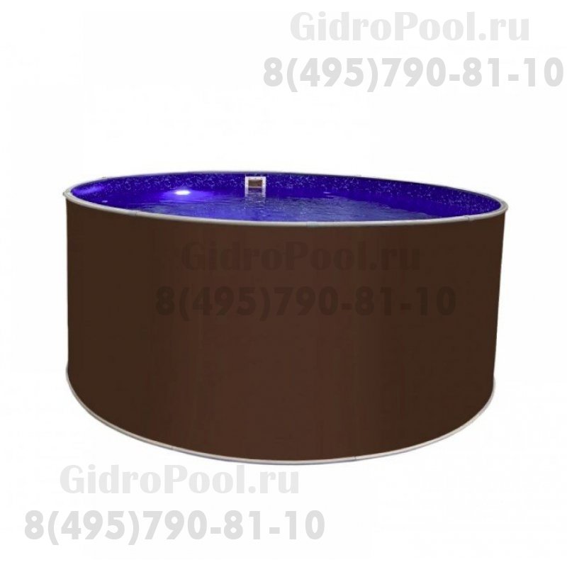 Бассейн круглый Лагуна ( 7,00 х 1,25)(однотонный)каркас,скиммер,чашка 0,4мм