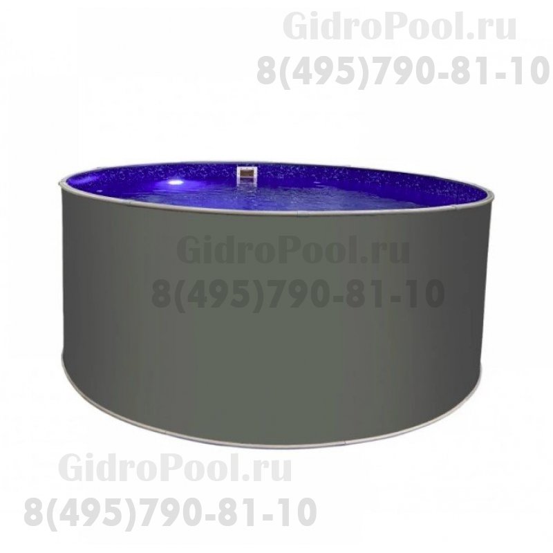 Бассейн круглый Лагуна ( 7,00 х 1,25)(однотонный)каркас,скиммер,чашка 0,6мм