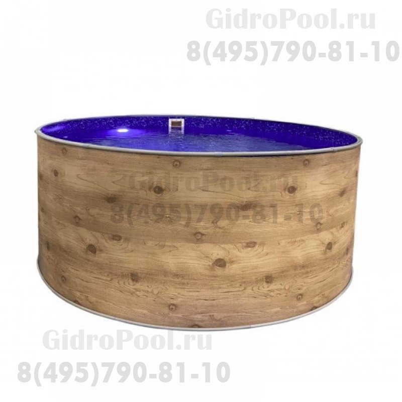 Бассейн круглый Лагуна ( 7,00 х 1,25)(принт)каркас,скиммер,чашка 0,4мм