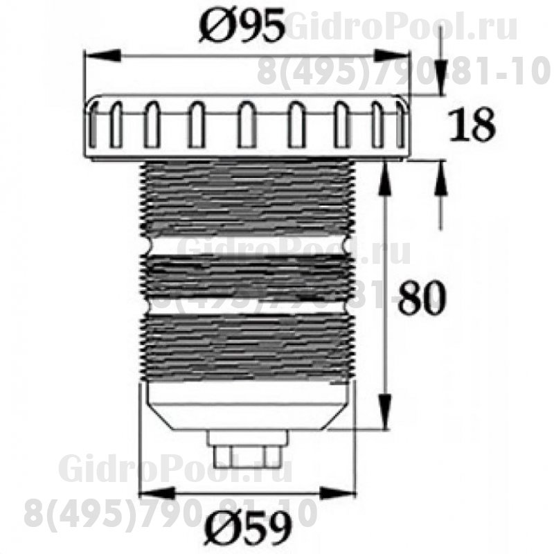 Cветильник N631, LED, RGB 2 пр., встраиваемый, гайка, 5Вт, 12В AC, ABS