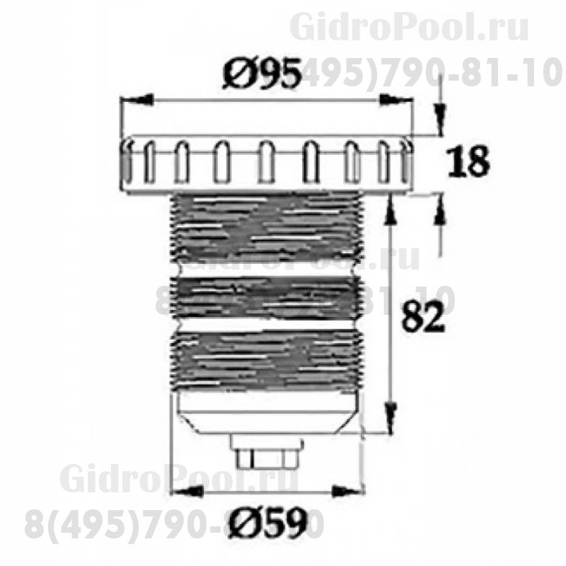 Cветильник N631, LED, RGB 2 пр., встраиваемый, гайка, 5Вт, 12В AC, ABS