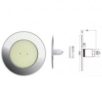 Cветильник N861, LED, белый хол., встраиваемый, 1 ½